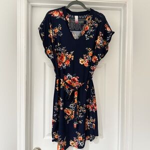 No Boundaries Floral Dress NWOT